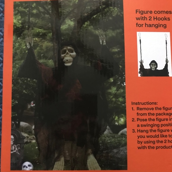 Spooky Village 36” Swinging Skeleton NWT - Picture 4 of 10